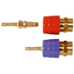 AGA quick coupling acetylene, hydrogen, without hose fitting